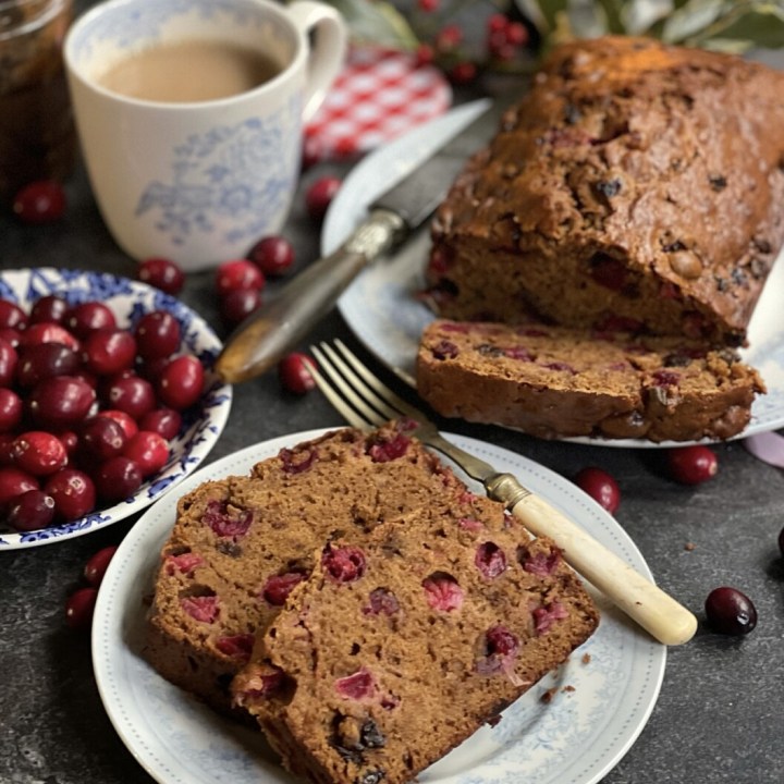 Cranberry, Mincemeat & Ginger Tea Loaf