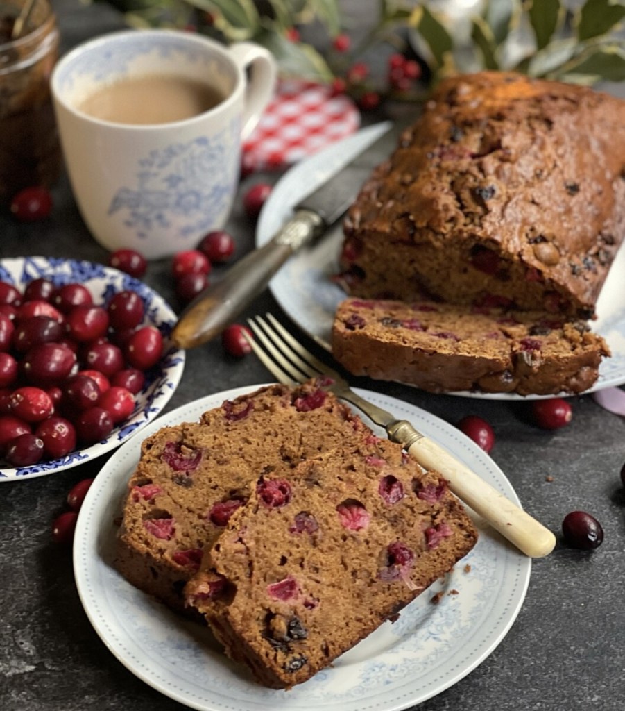 Cranberry, Mincemeat & Ginger Tea Loaf