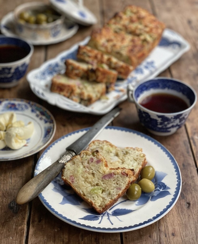 Cheese, Ham and Olive Cake (Cake Salé)