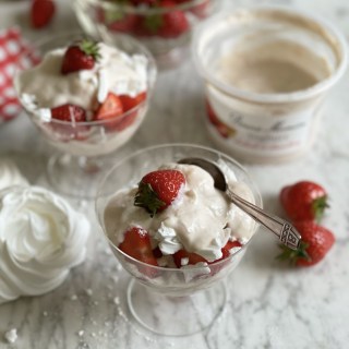 Rhubarb and Strawberry Eton Mess