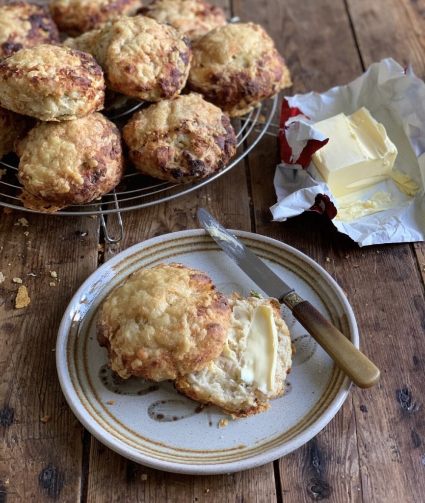 Sourdough Cheese and Marmite Scones