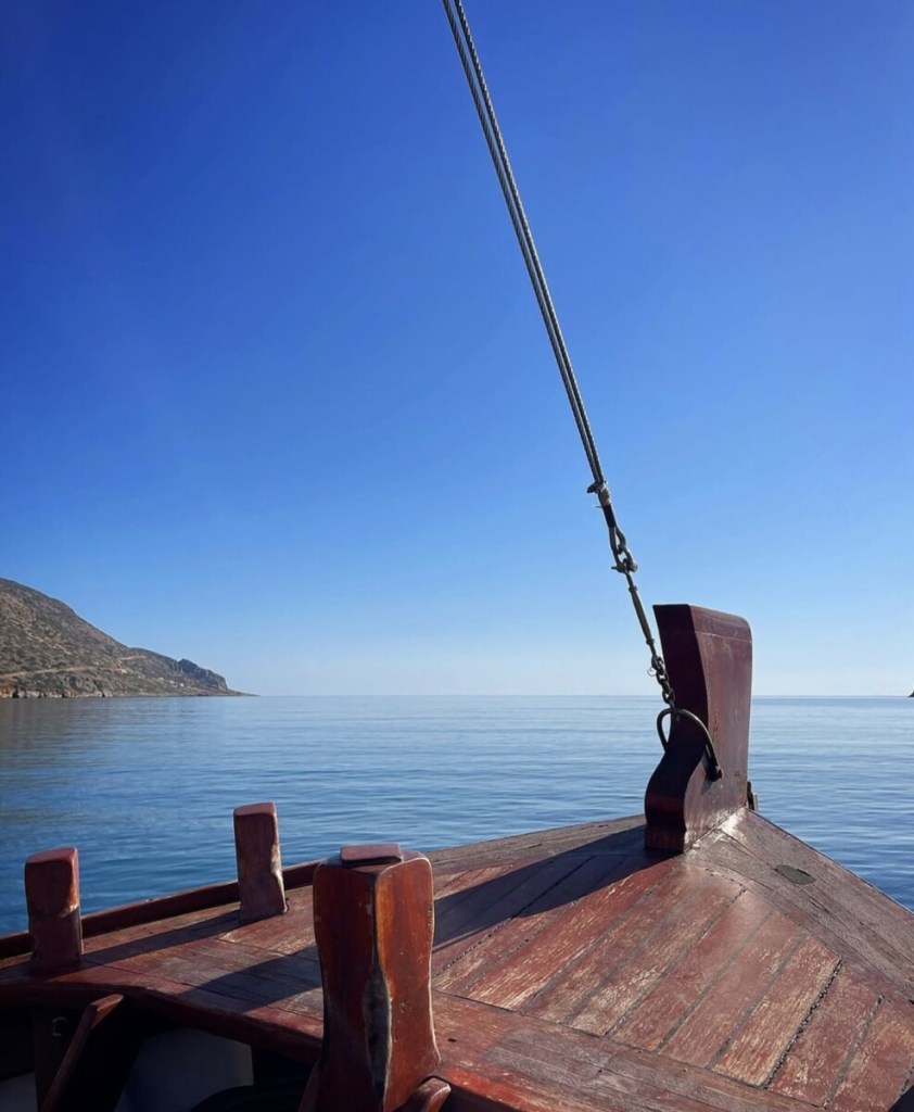 By boat to the Island of Spinalonga