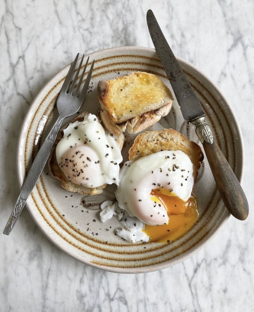 Poached egg on sourdough toast