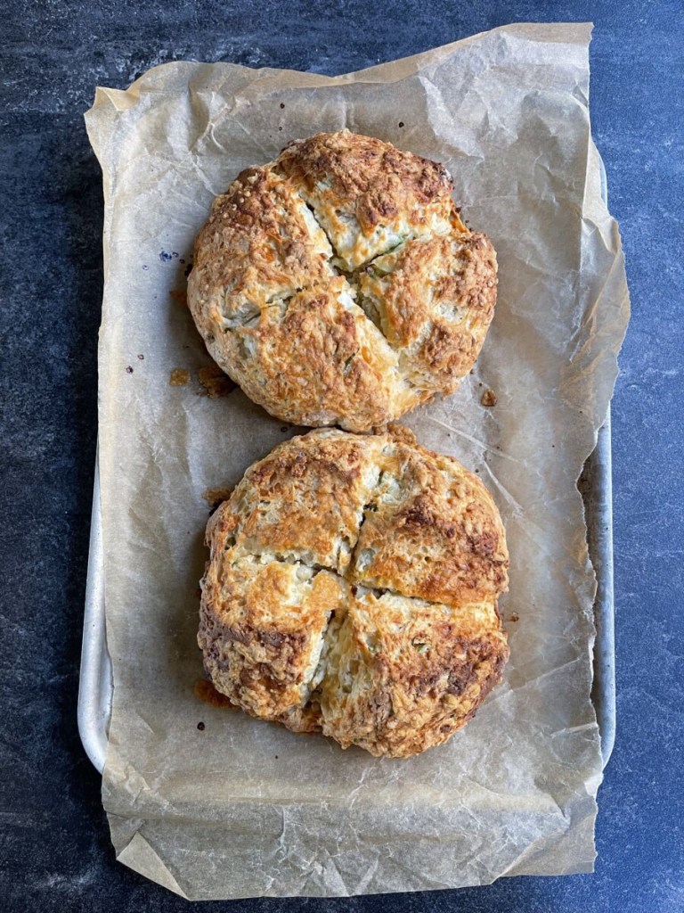 Cheese & Spring Onion Soda Bread