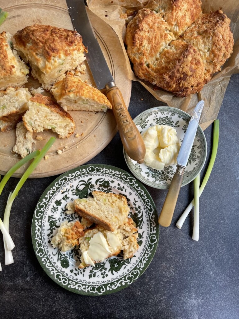 Cheese & Spring Onion Soda Bread