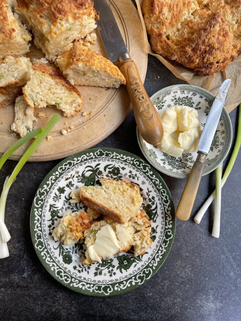 Cheese & Spring Onion Soda Bread