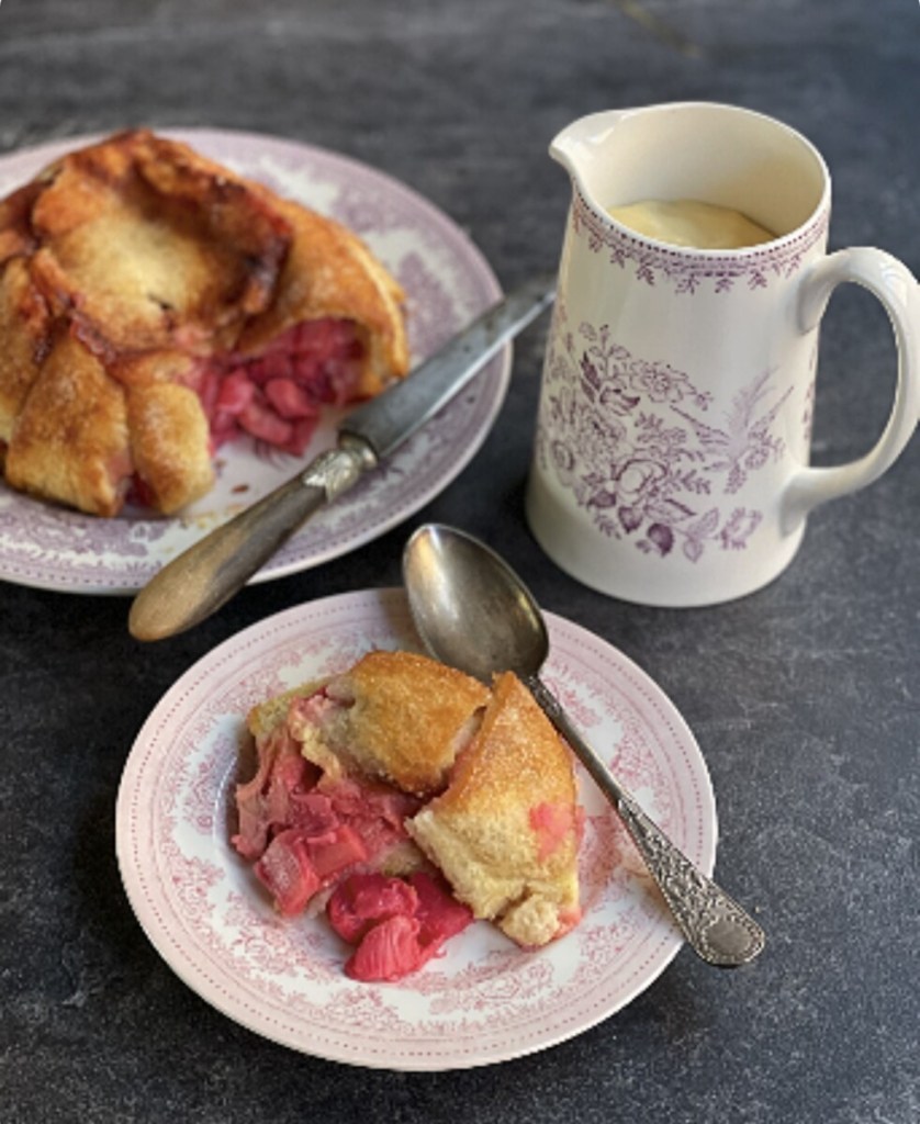 Traditional Baked Rhubarb Charlotte