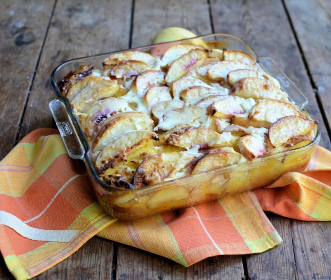 Overnight Fresh Peach & Vanilla French Toast 