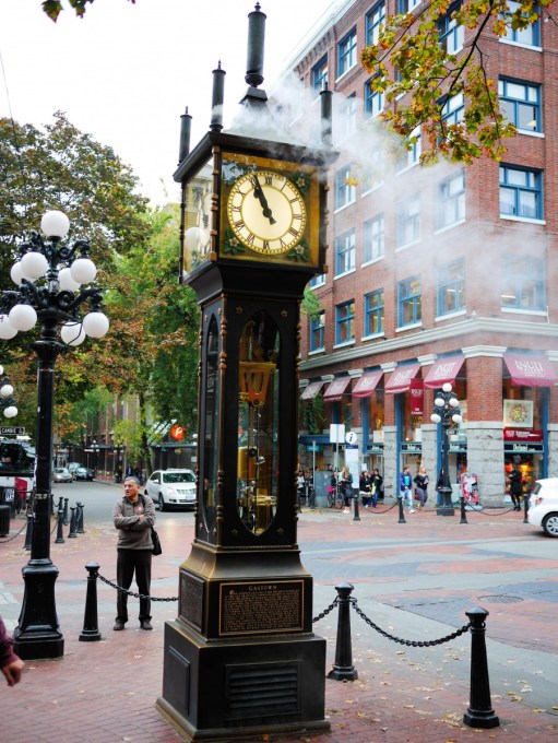 The Steam Clock in Gastown, Vancouver