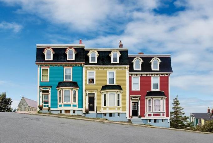 Jelly Bean Houses in St John's, Newfoundland