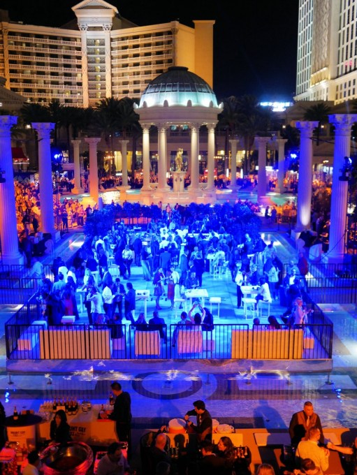 The dramatic five-acre Garden of the Gods Pool Oasis at Caesars Palace Las Vegas Hotel & Casino featured more than fifty award-winning chefs and over one hundred of the best wines and spirits from around the world