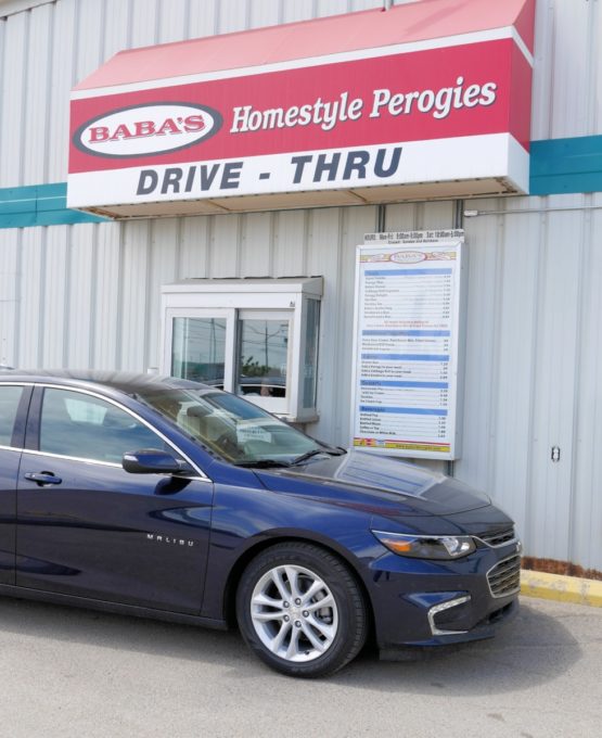 Baba’s Perogies – learn to make perogies and cabbage rolls A Saskatchewan institution, Baba’s Perogies is Canada’s only drive-thru perogy restaurant. A family-owned restaurant, Baba’s has a largely Ukrainian kitchen staff that hand-churns out as many as 10,000 perogies, 120 litres of borscht and 3,000 cabbage rolls every day. 