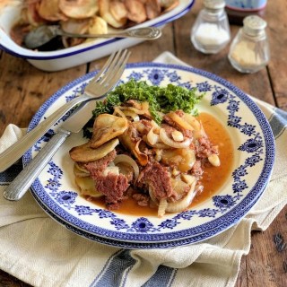 PANACKELTY - MY GRANDMA'S BAKED CORNED BEEF AND POTATOES