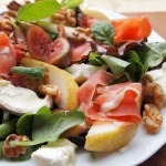 Pear Goat Cheese and Fig Salad