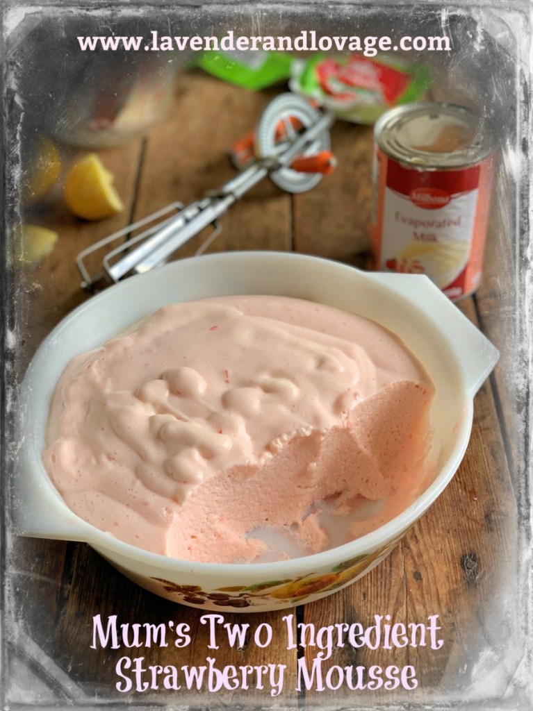 Mums Two Ingredient Strawberry Mousse