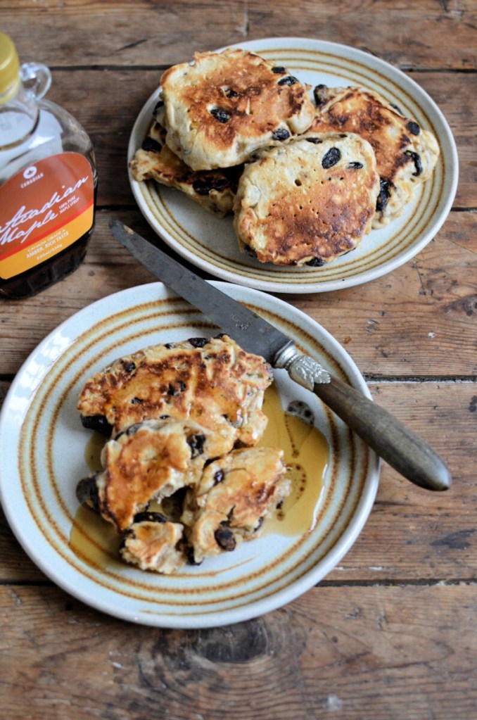 Raisin Bread Sourdough Hotcakes