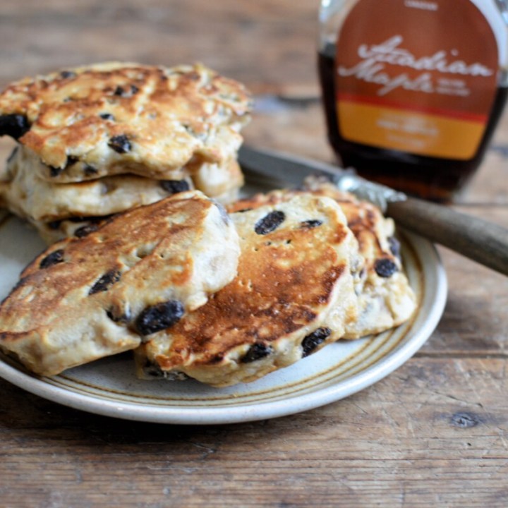 Raisin Bread Sourdough Hotcakes