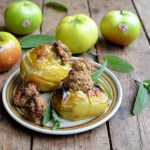 Savoury Sausage and Sage Roast Apples