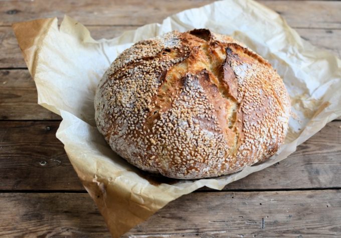 Sesame Sourdough Bread