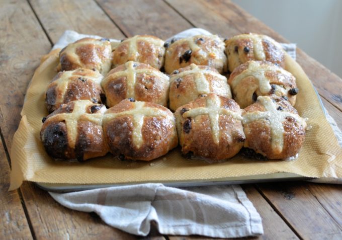 Sourdough Hot Cross Buns 