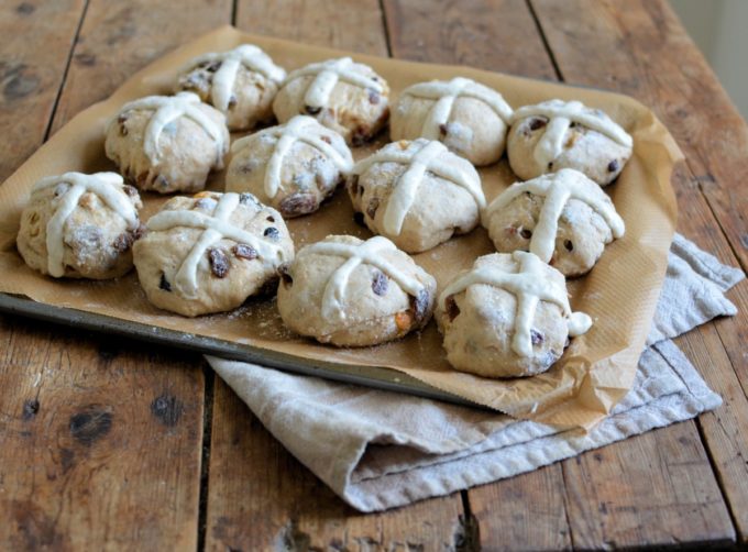 Sourdough Hot Cross Buns