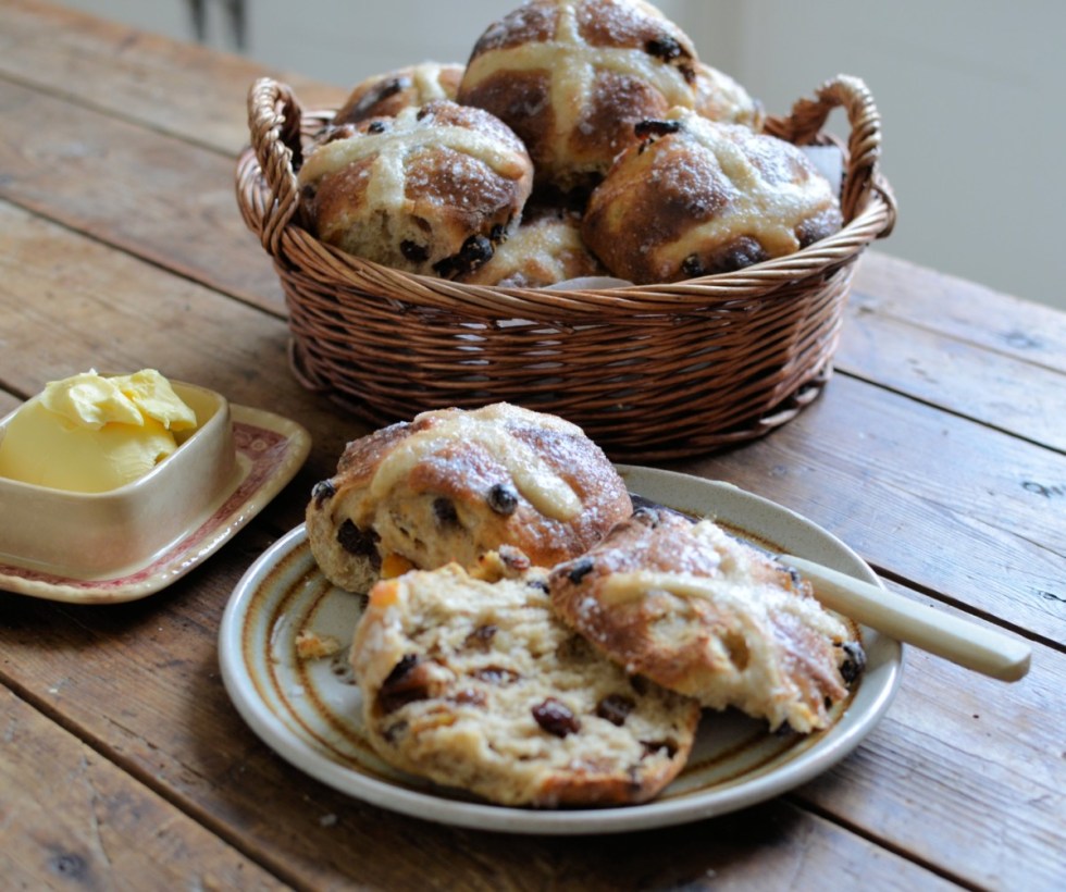 Sourdough Hot Cross Buns (