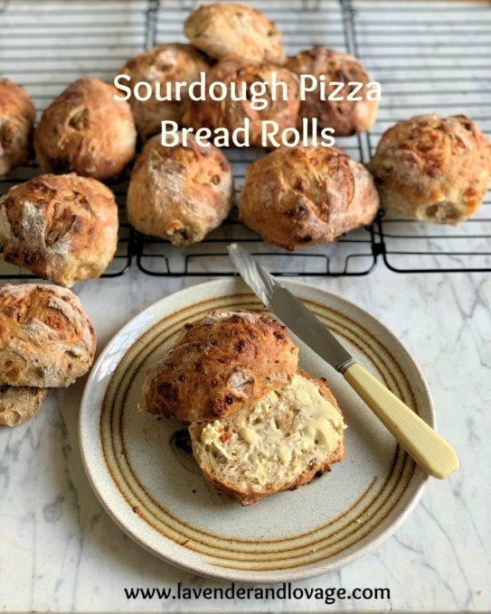 Sourdough Pizza Bread Rolls