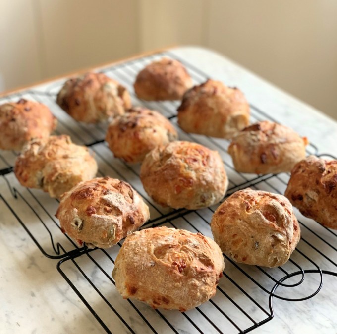 Sourdough Pizza Bread Rolls