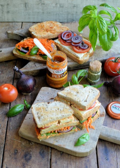 Toasted Veggie Club Sandwich 