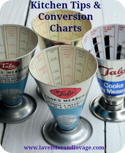 Kitchen Tips and Conversion Charts